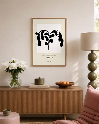 SENT Studio - Bohemian Poster No. 43 - framed print in a styled room