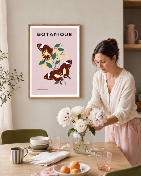 SENT Studio - Botanical Poster No. 60 - framed print in a styled room