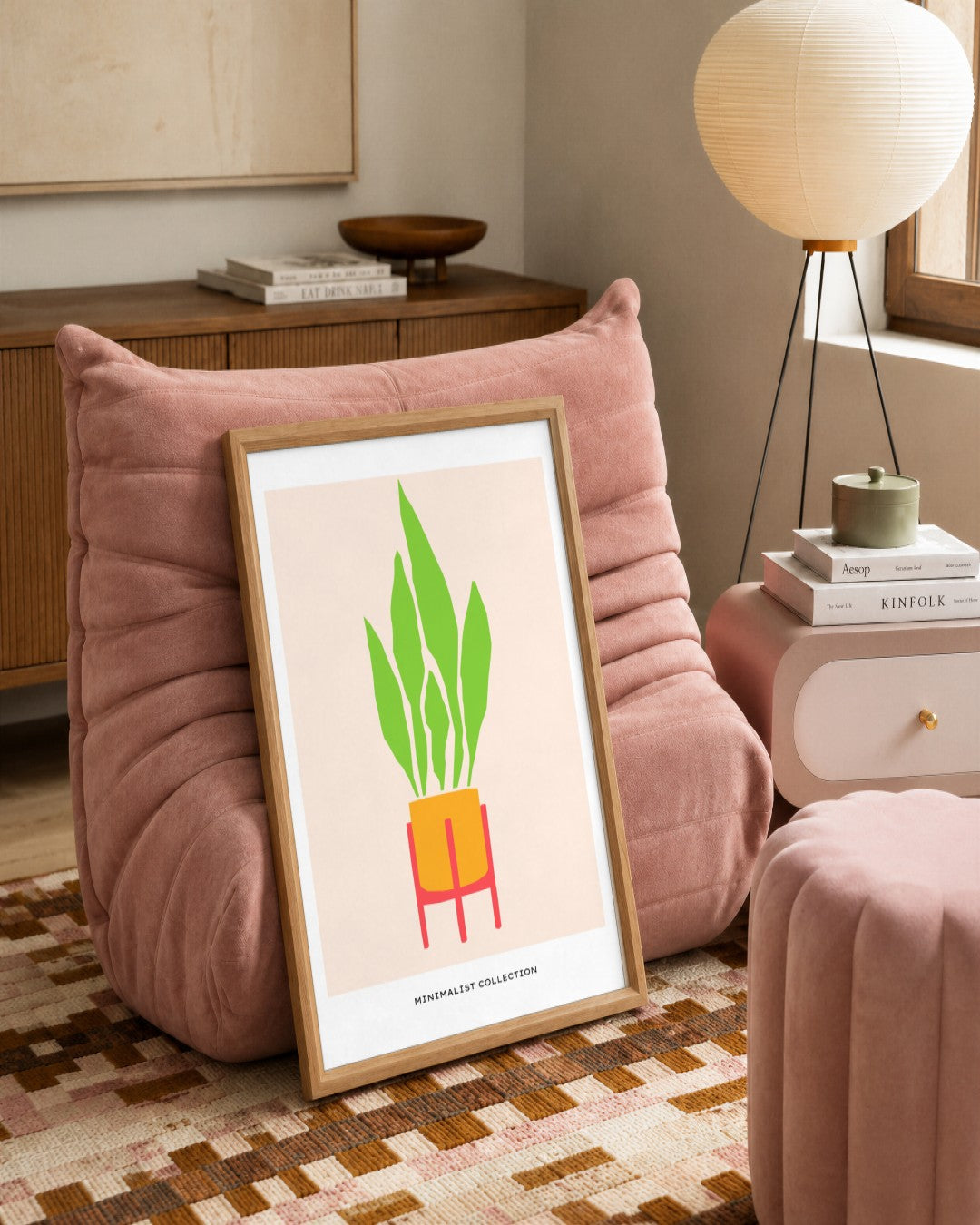 SENT Studio - Abstract Poster No. 22 - framed print in a styled room