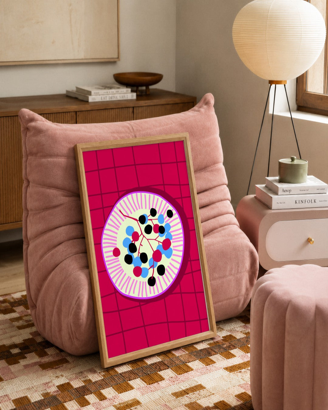 SENT Studio - Artistic Poster No. 42 - framed print in a styled room