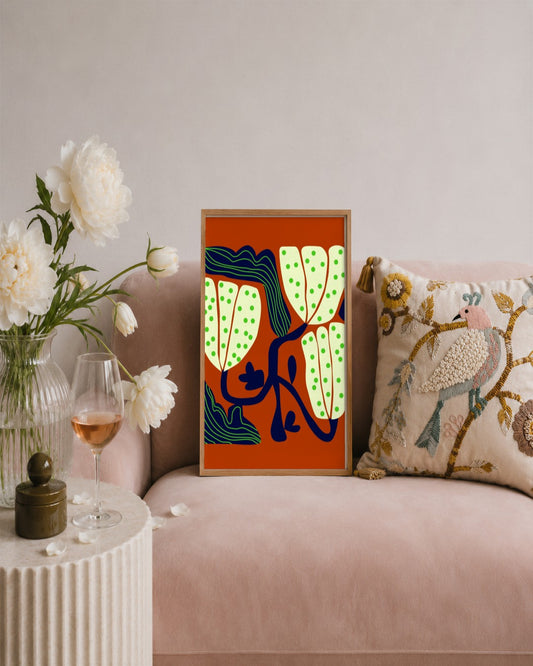 SENT Studio - Artistic Poster No. 33 - framed print in a styled room