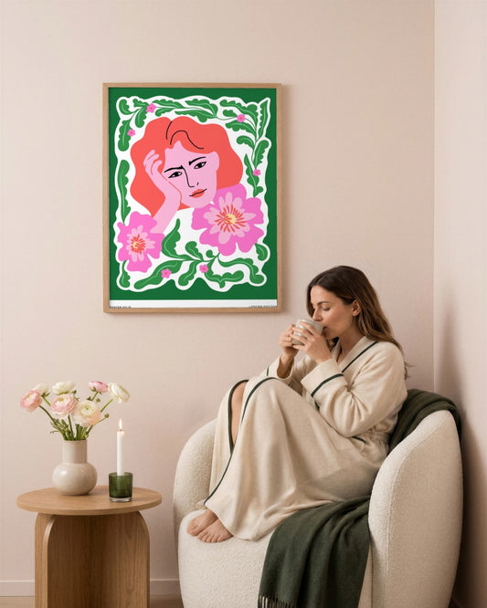 SENT Studio - Aesthetic Poster No. 31 - framed print in a styled room