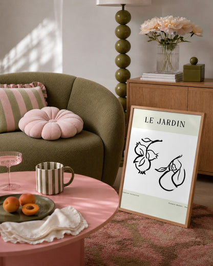 SENT Studio - Bohemian Poster No. 67 - framed print in a styled room