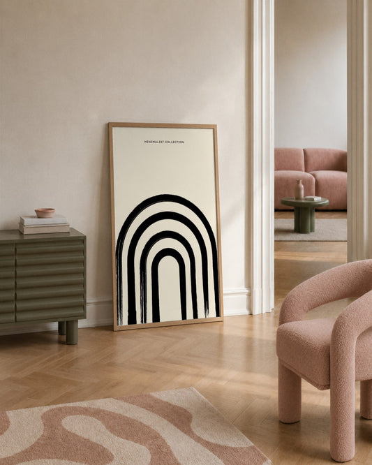 SENT Studio - Bohemian Poster No. 98 - framed print in a styled room