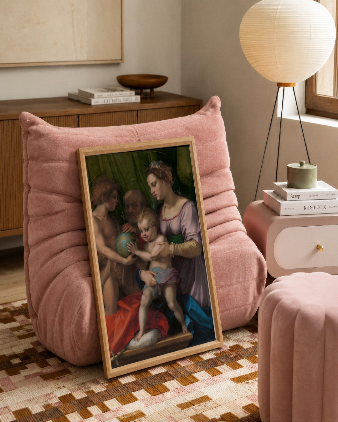 Renaissance Masters - Renaissance Masterpiece No. 163 - framed print in a styled room