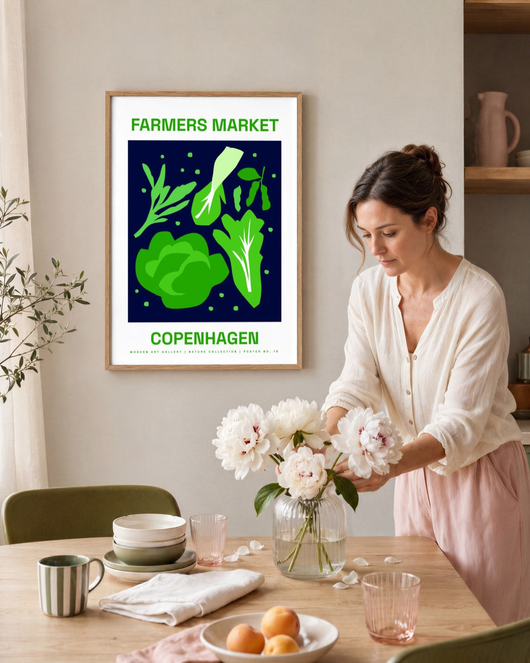 SENT Studio - Artistic Poster No. 18 - framed print in a styled room