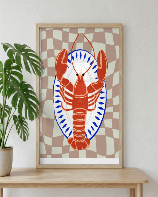 SENT Studio - Cravings Poster No. 4 - framed print in a styled room