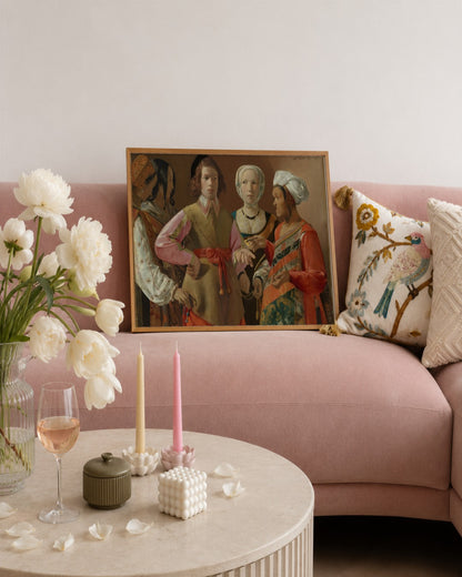 Renaissance Masters - Renaissance Masterpiece No. 162 - framed print in a styled room