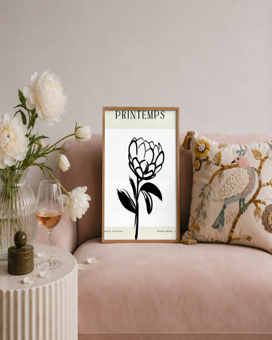 SENT Studio - Bohemian Poster No. 12 - framed print in a styled room