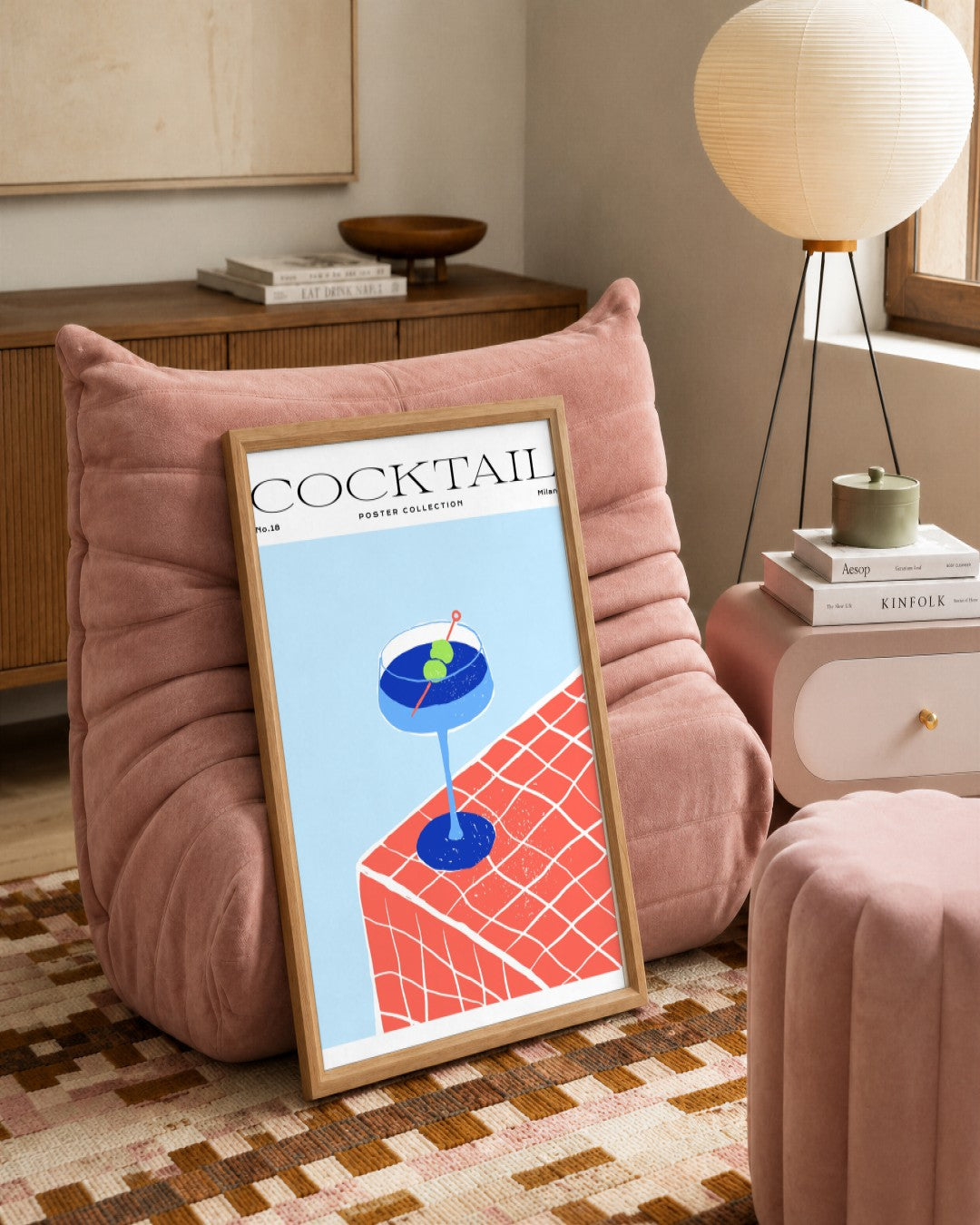 SENT Studio - Cravings Poster No. 18 - framed print in a styled room