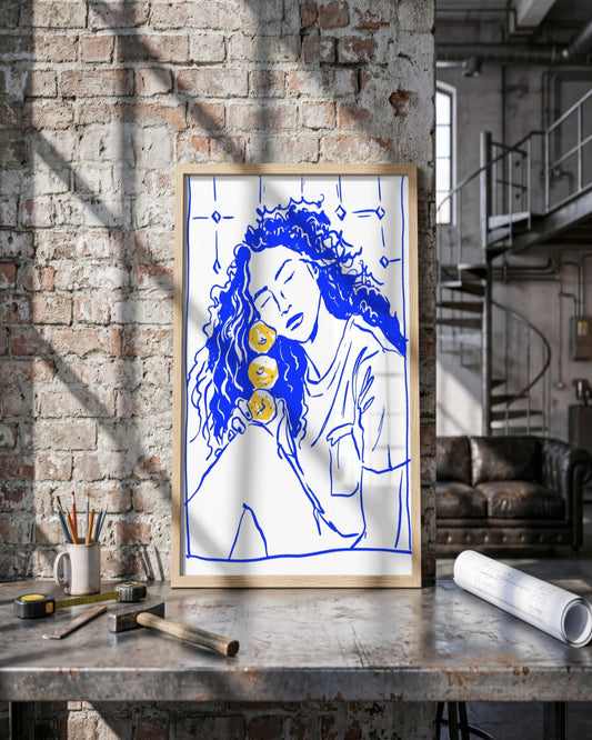 SENT Studio - Cravings Poster No. 55 - framed print in a styled room