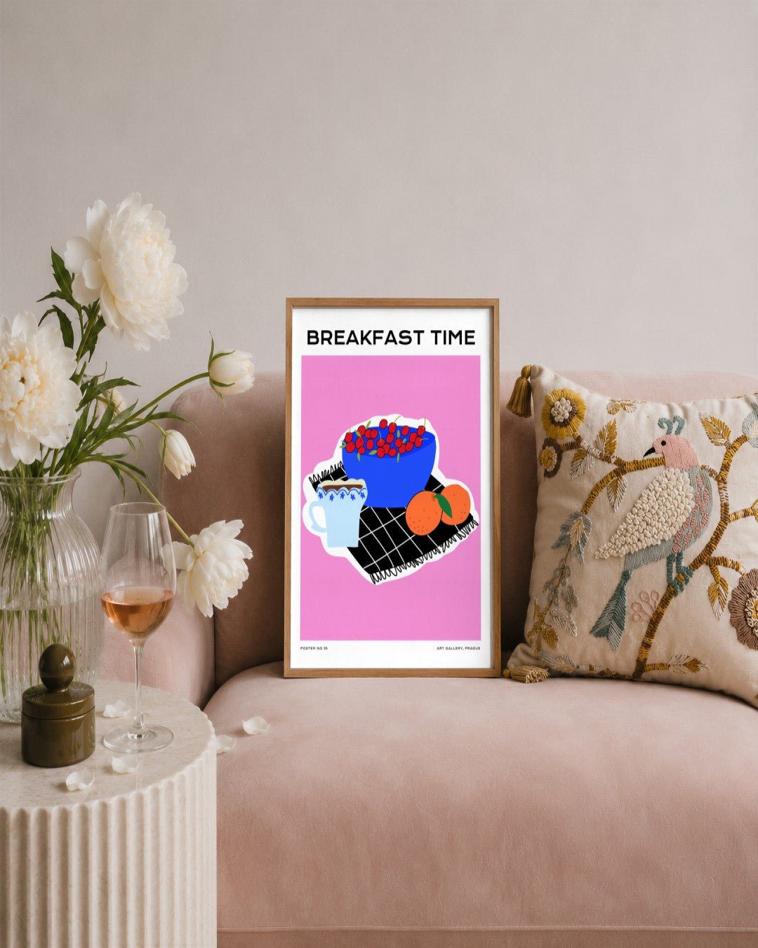 SENT Studio - Aesthetic Poster No. 35 - framed print in a styled room