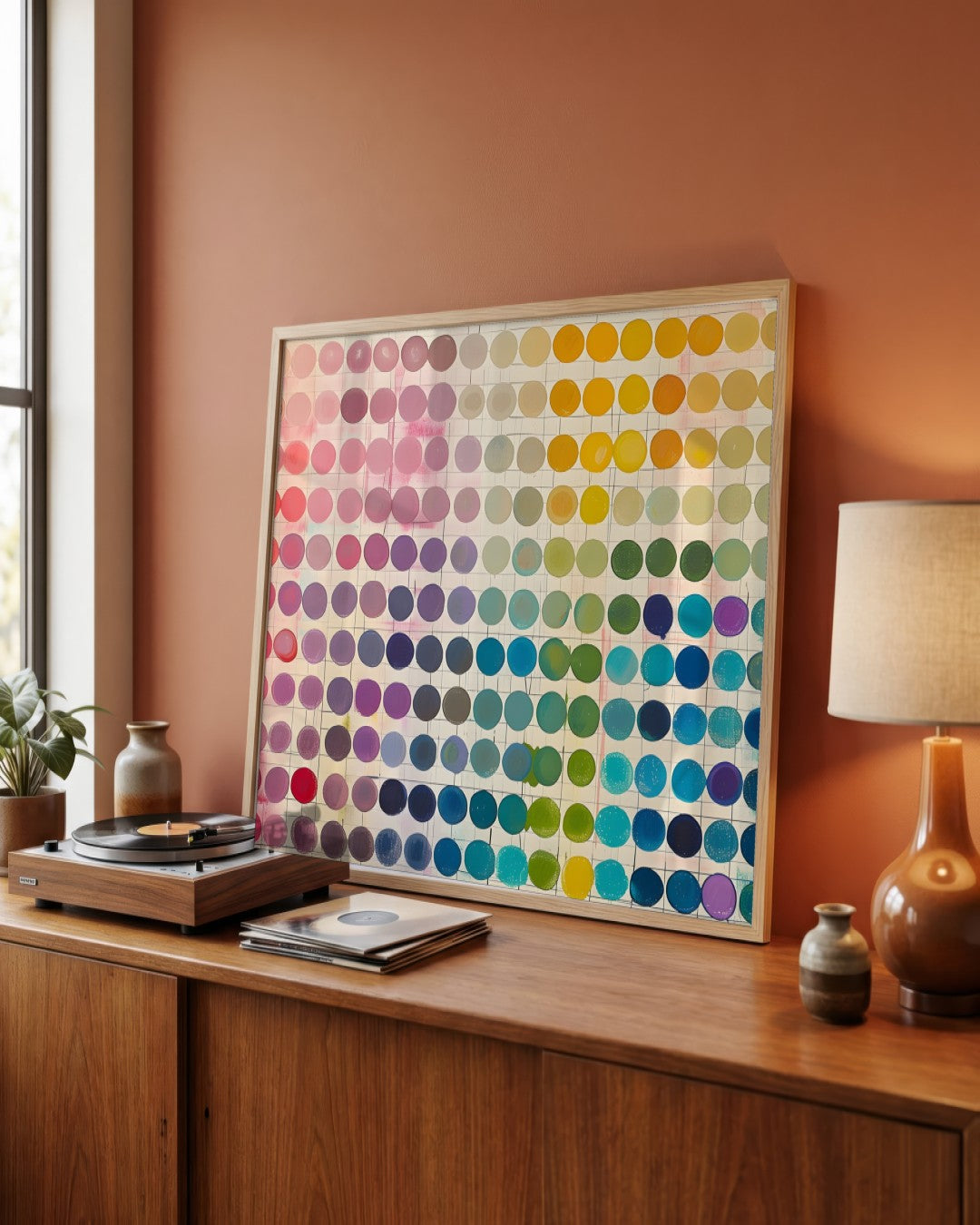 SENT Studio - Colour Chart - framed print in a styled room