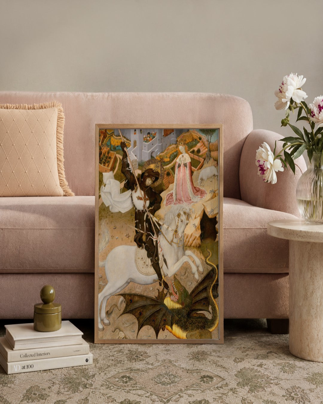 Renaissance Masters - Renaissance Masterpiece No. 386 - framed print in a styled room