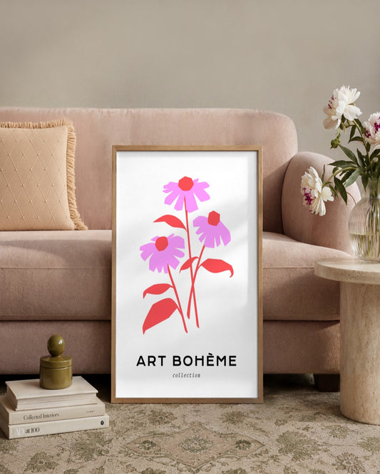 SENT Studio - Abstract Poster No. 43 - framed print in a styled room