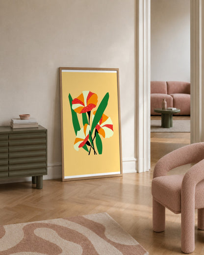 SENT Studio - Artistic Poster No. 51 - framed print in a styled room