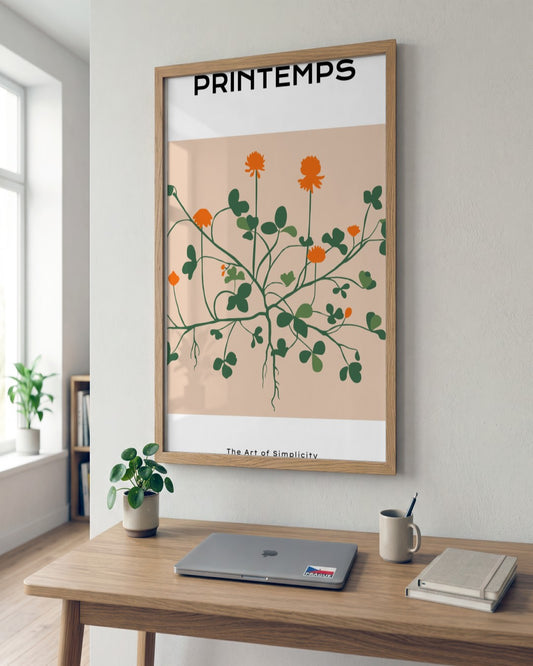SENT Studio - Botanical Poster No. 18 - framed print in a styled room