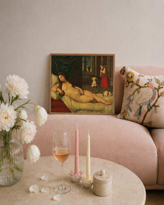 Renaissance Masters - Renaissance Masterpiece No. 385 - framed print in a styled room