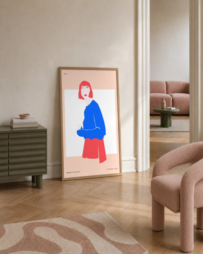 SENT Studio - Abstract Poster No. 7 - framed print in a styled room