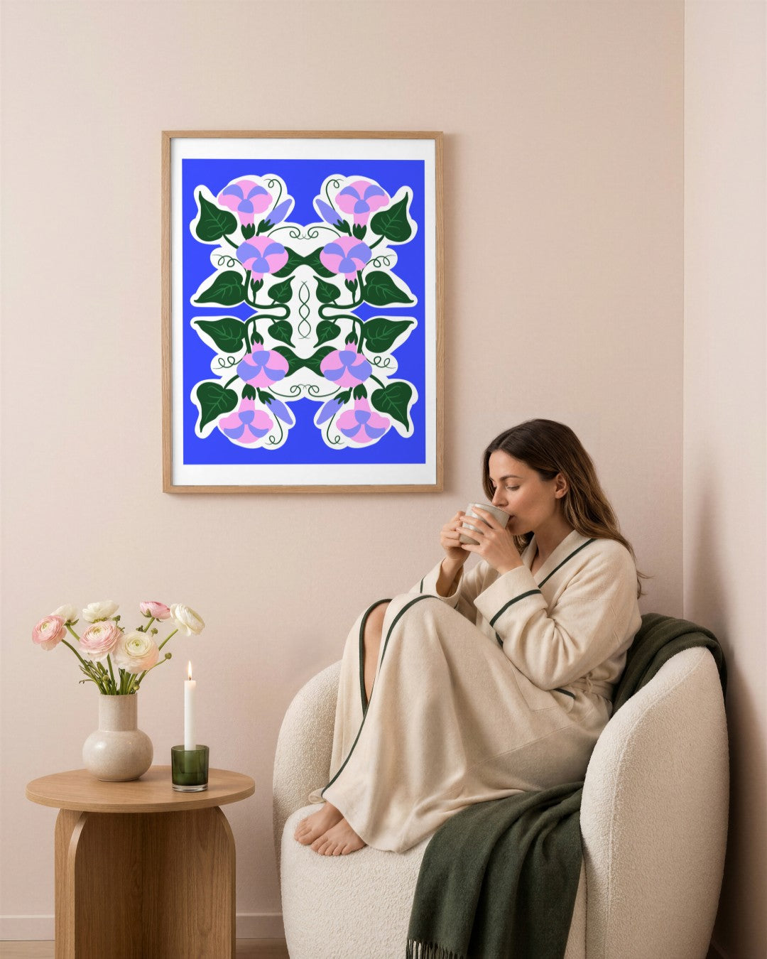 SENT Studio - Aesthetic Poster No. 26 - framed print in a styled room