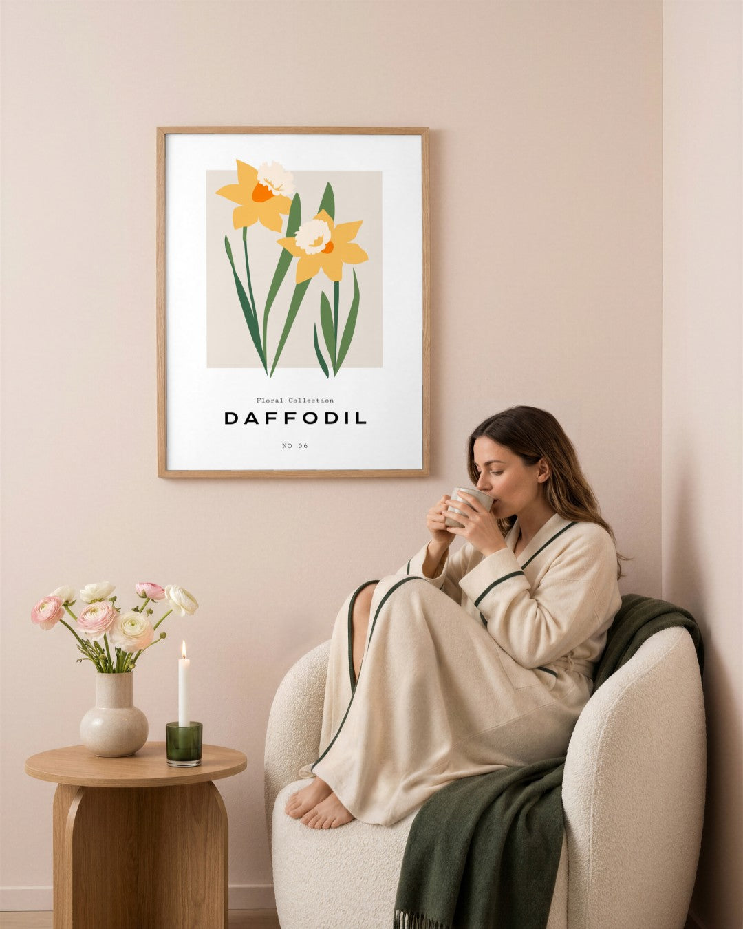 SENT Studio - Botanical Poster No. 47 - framed print in a styled room