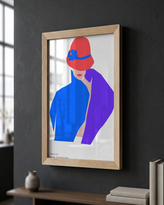 SENT Studio - Abstract Poster No. 26 - framed print in a styled room