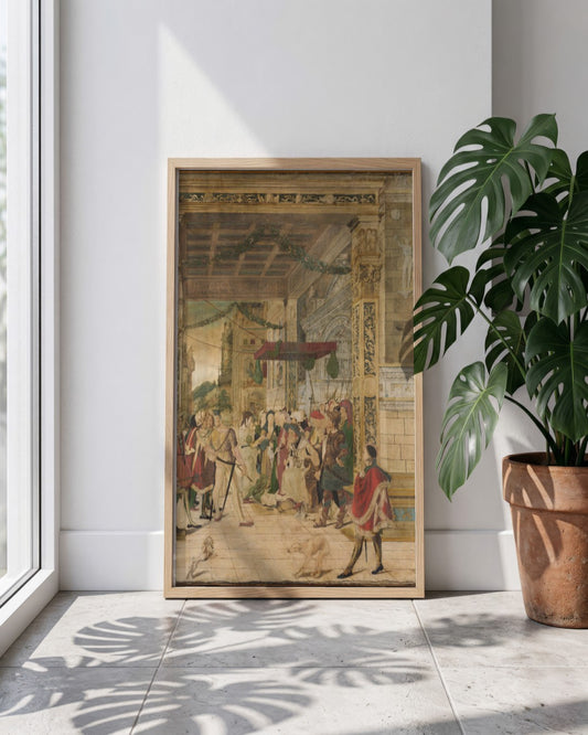 Renaissance Masters - Renaissance Masterpiece No. 139 - framed print in a styled room