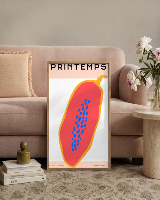 SENT Studio - Abstract Poster No. 12 - framed print in a styled room