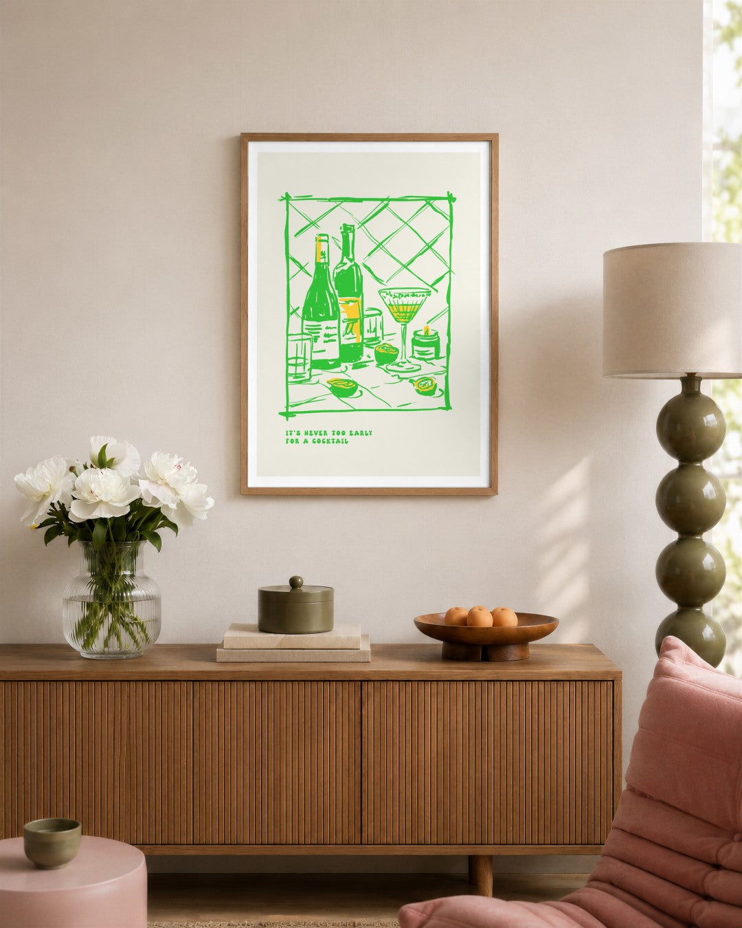 SENT Studio - Cravings Poster No. 49 - framed print in a styled room