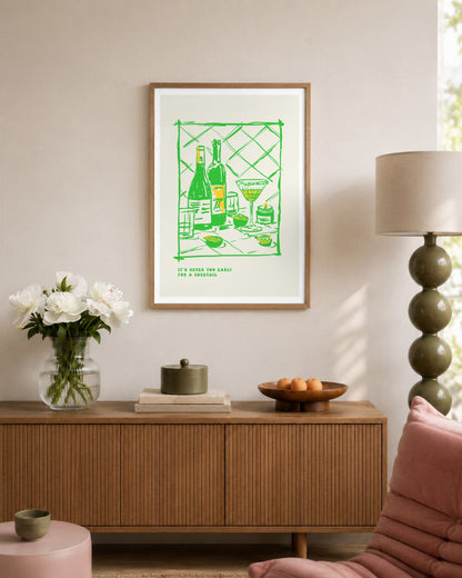 SENT Studio - Cravings Poster No. 49 - framed print in a styled room