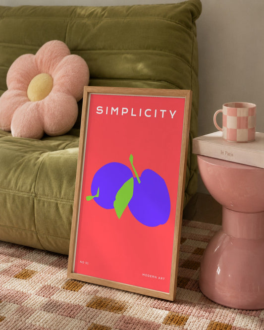 SENT Studio - Abstract Poster No. 63 - framed print in a styled room