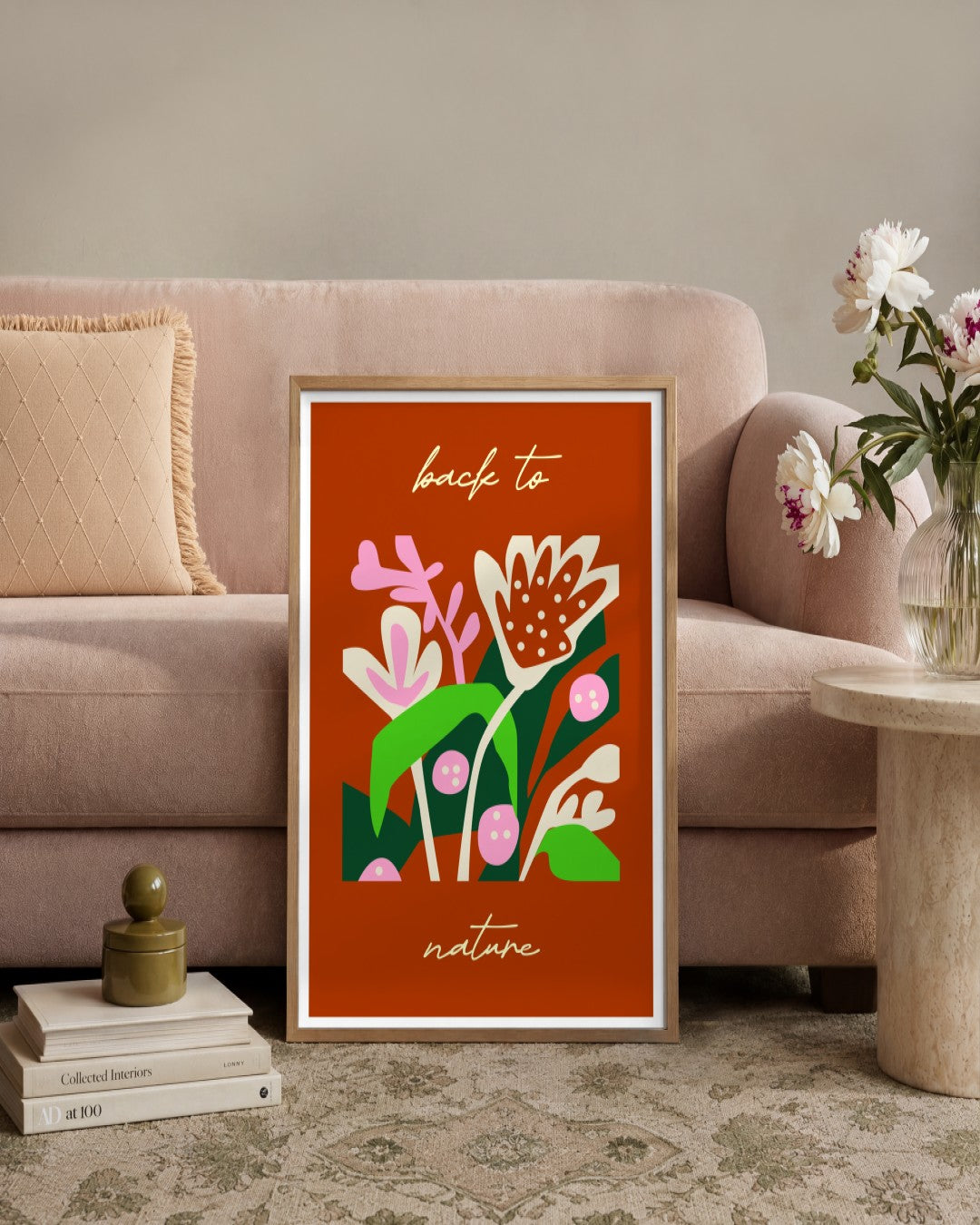 SENT Studio - Artistic Poster No. 27 - framed print in a styled room