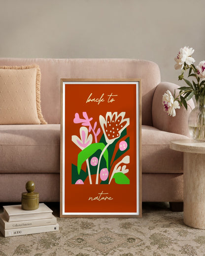 SENT Studio - Artistic Poster No. 27 - framed print in a styled room