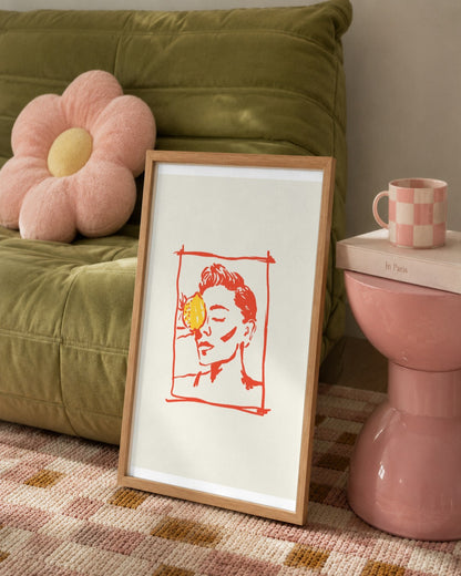 SENT Studio - Cravings Poster No. 53 - framed print in a styled room