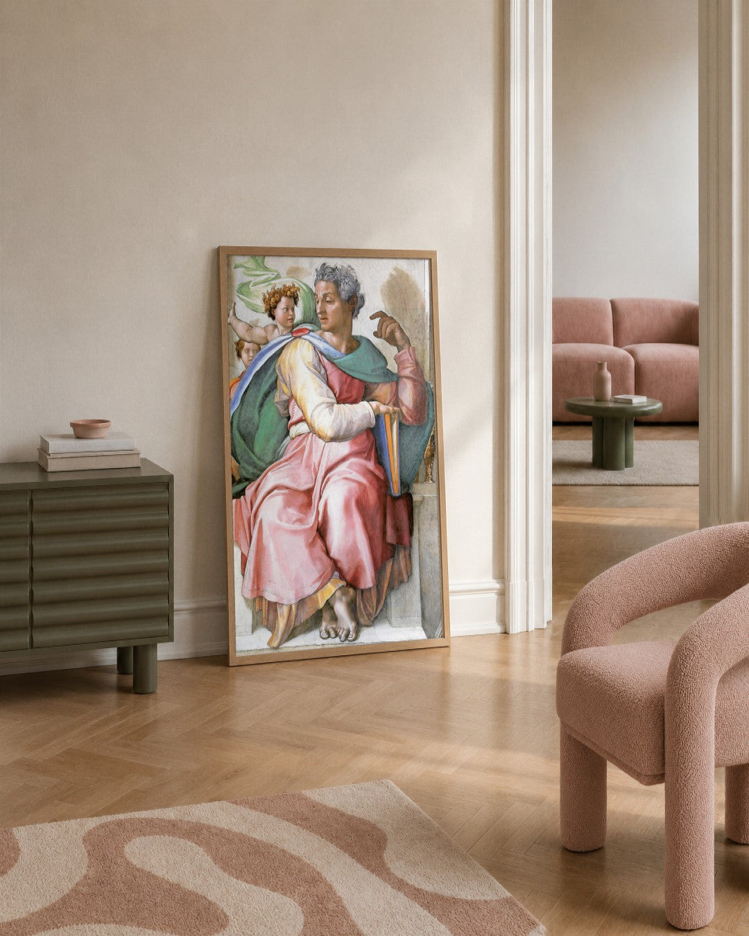Renaissance Masters - Renaissance Masterpiece No. 335 - framed print in a styled room