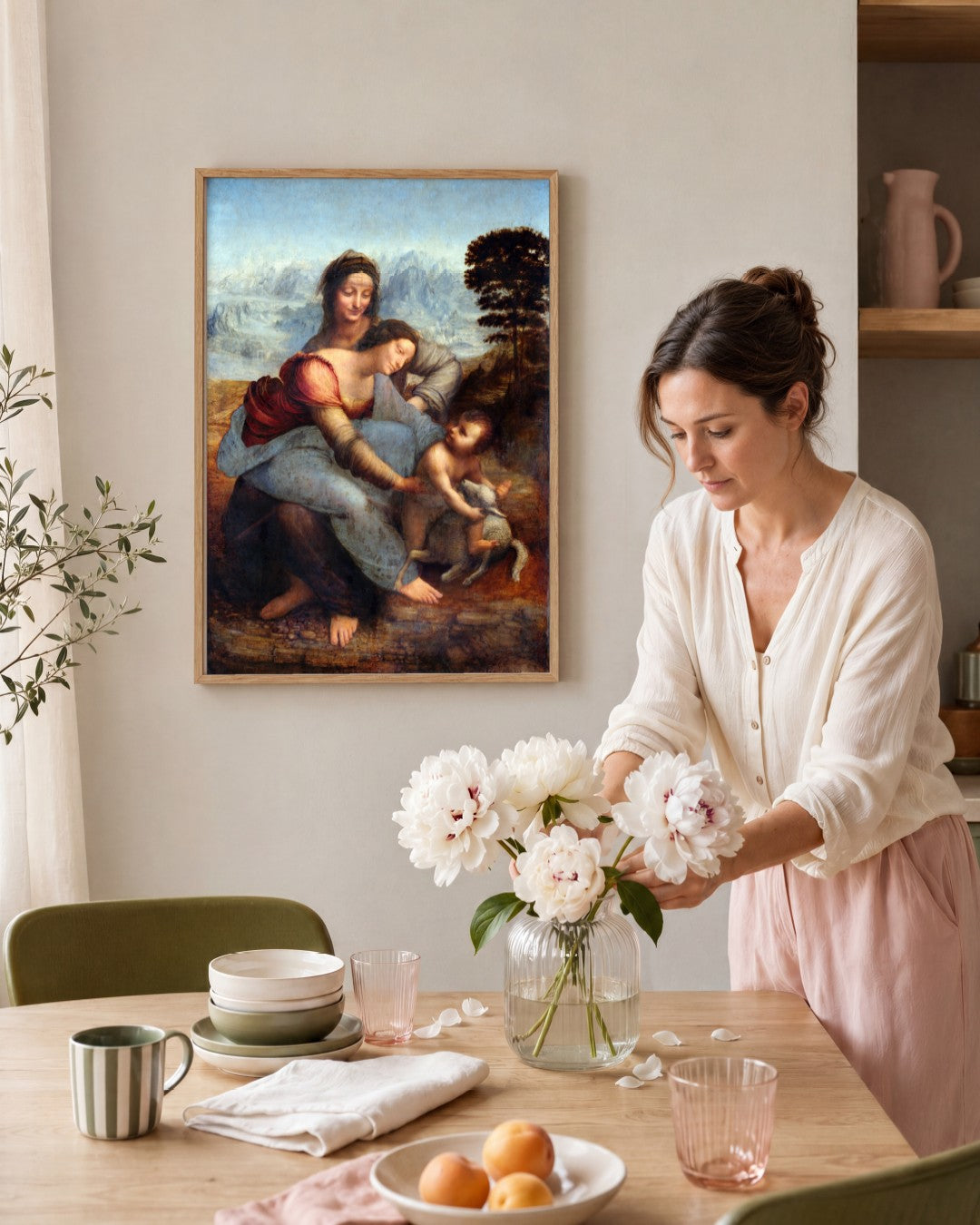 Renaissance Masters - Renaissance Masterpiece No. 338 - framed print in a styled room