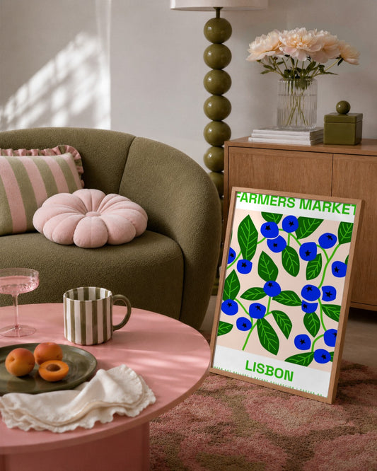 SENT Studio - Artistic Poster No. 1 - framed print in a styled room