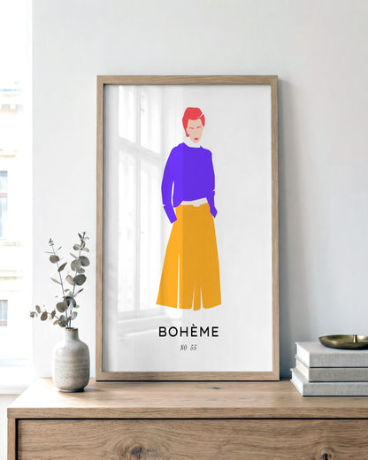 SENT Studio - Abstract Poster No. 32 - framed print in a styled room