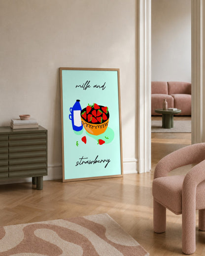 SENT Studio - Artistic Poster No. 6 - framed print in a styled room