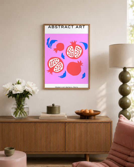 SENT Studio - Abstract Poster No. 44 - framed print in a styled room