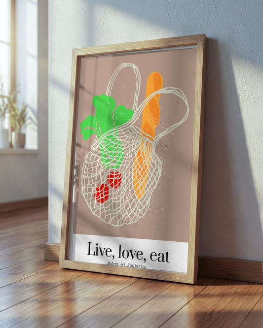 SENT Studio - Cravings Poster No. 8 - framed print in a styled room