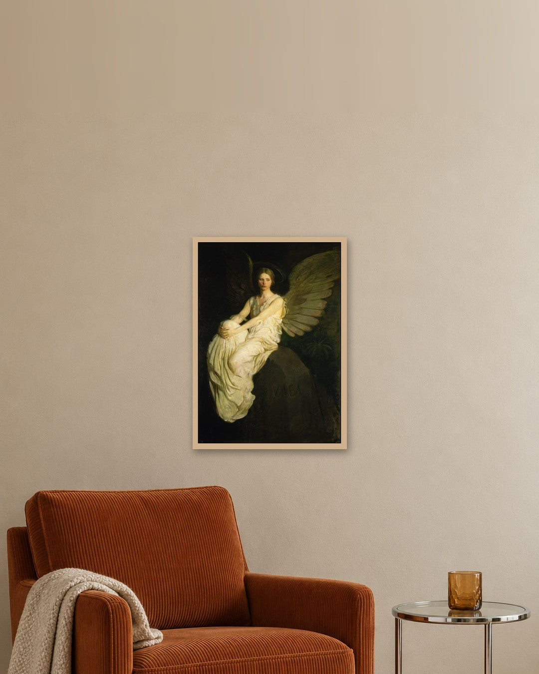 Abbott Handerson Thayer - Stevenson Memorial - oak frame in a room