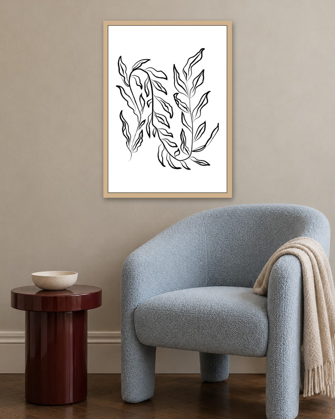 SENT Studio - Bohemian Poster No. 26 - oak frame in a room