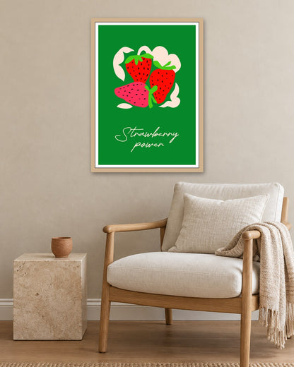 SENT Studio - Artistic Poster No. 59 - oak frame in a room
