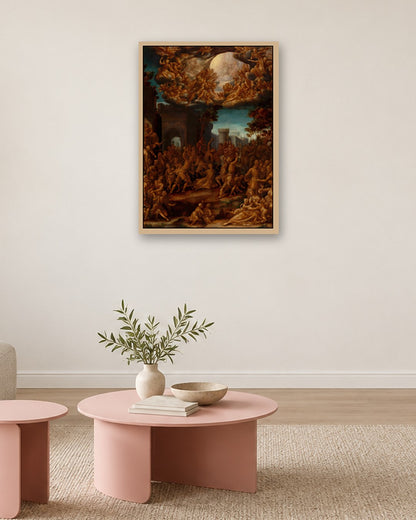 Renaissance Masters - Renaissance Masterpiece No. 81 - oak frame in a room