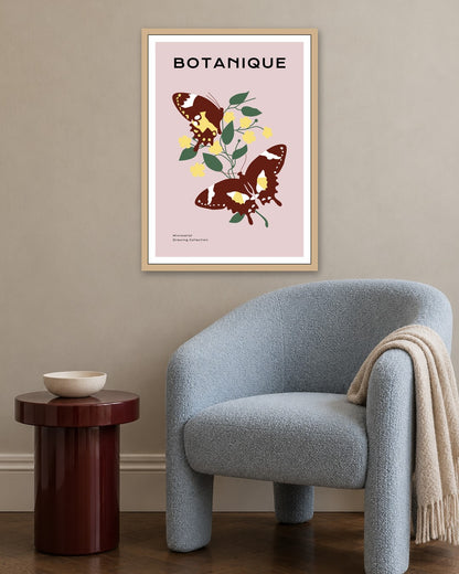 SENT Studio - Botanical Poster No. 60 - oak frame in a room