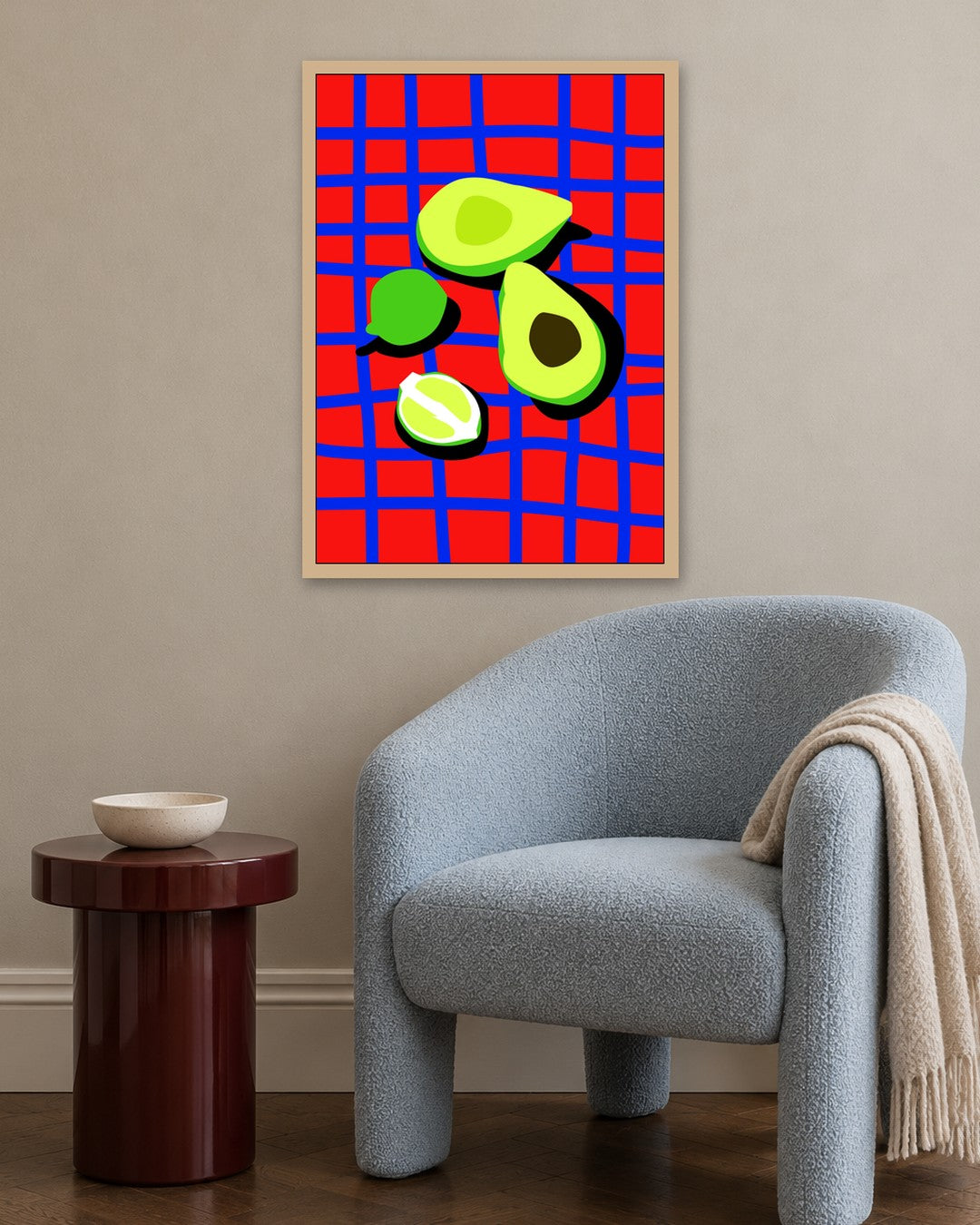 SENT Studio - Artistic Poster No. 24 - oak frame in a room