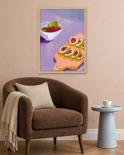 SENT Studio - Figs - oak frame in a room