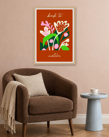 SENT Studio - Artistic Poster No. 27 - oak frame in a room