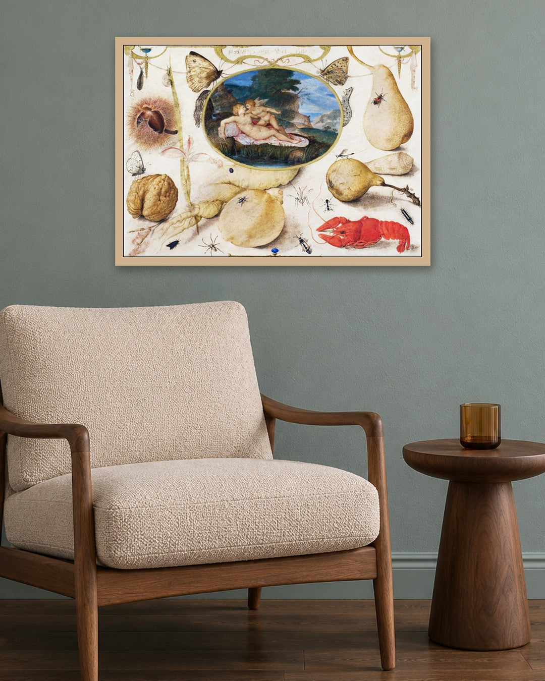 Renaissance Masters - Renaissance Masterpiece No. 350 - oak frame in a room